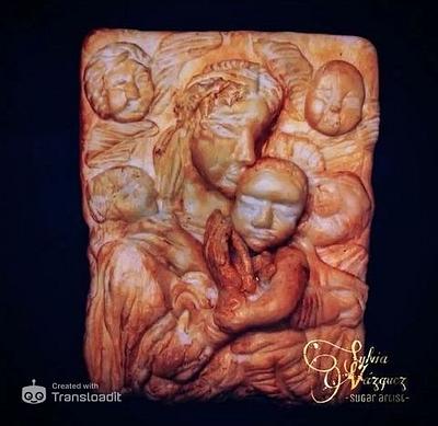 "The Madonna with the Child and four cherubs" - Cake by Syl 