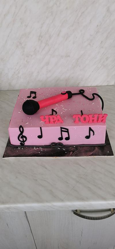 Торта с микрофон  - Cake by CakeBI9