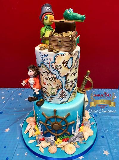 Pirate Birthday Cake  - Cake by Calli Creations