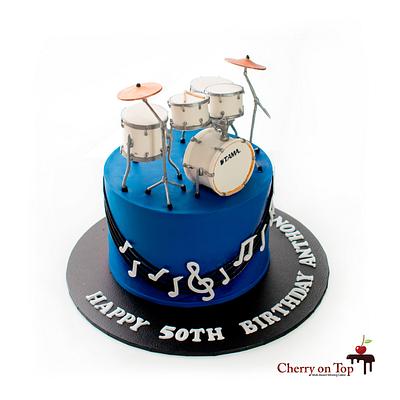   TAMA Drum Set Cake  - Cake by Cherry on Top Cakes