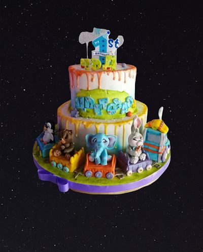 First birthday cake - Cake by Desislavako