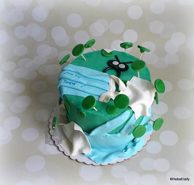 Todd's corona virus birthday cake - Cake by Sweet Dreams by Heba 