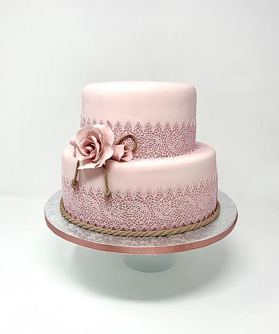 Lace Cake - Cake by Annette Cake design