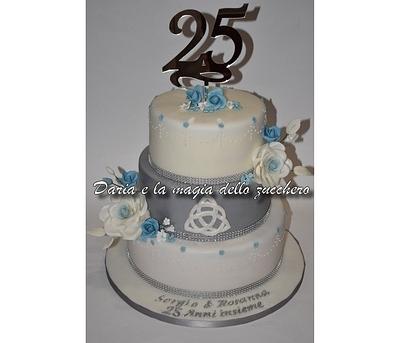  25 years of marriage cake - Cake by Daria Albanese