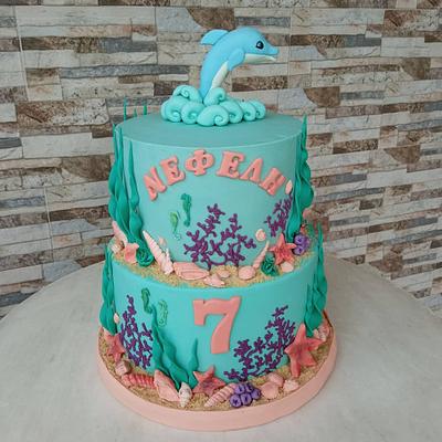 Dolphin cake - Cake by Evdokia Tzalla