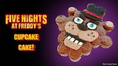 FREDDY FAZBEAR CUPCAKE CAKE! - Cake by Miss Trendy Treats