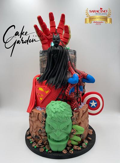 Superhero cake  - Cake by Cake Garden 