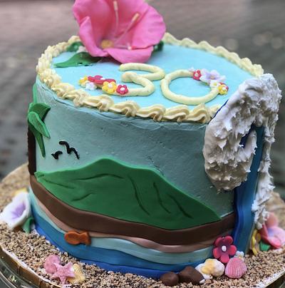 Hawaii birthday cake - Cake by MerMade