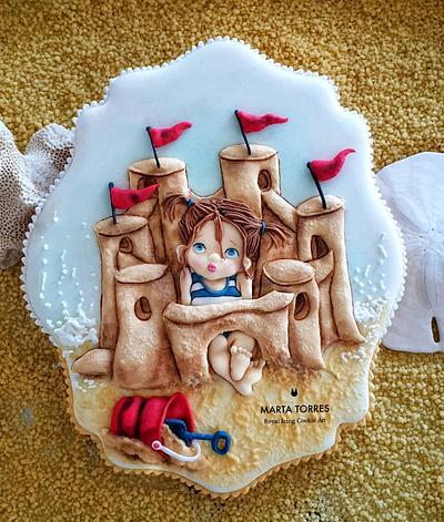 Maria's Sand Castle ..... - Cake by The Cookie Lab  by Marta Torres