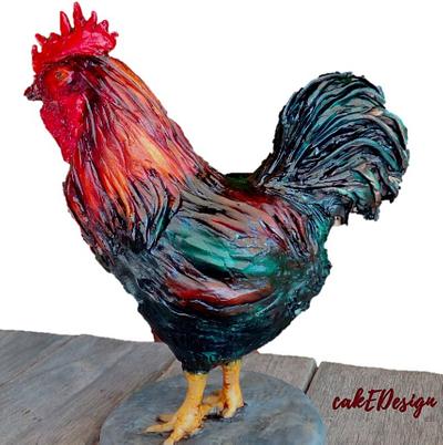 Rooster topper - Cake by Elza