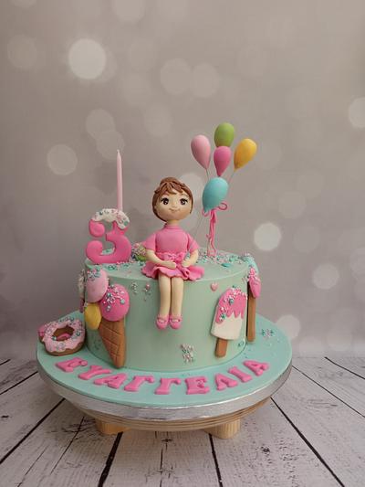Ice cream girl - Cake by Evdokia Tzalla