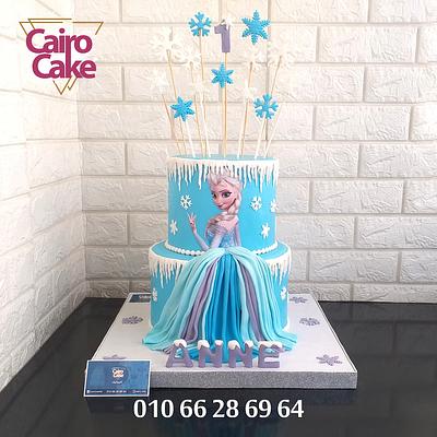Frozen Elsa Cake - Cake by Ahmed - Cairo Cake احلى تورتة