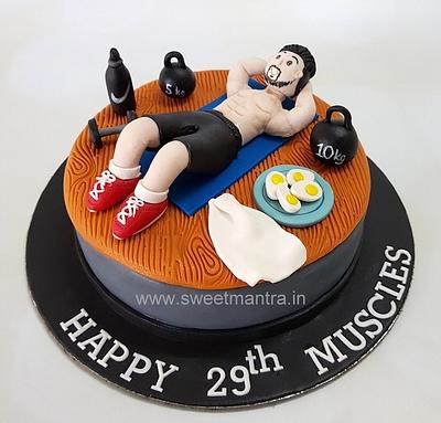 Fitness theme cake - Cake by Sweet Mantra Homemade Customized Cakes Pune
