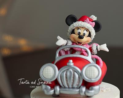 Christmas Minnie Mouse  - Cake by Torta Od Snova