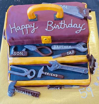 Tool Box Birthday cake - Cake by MerMade