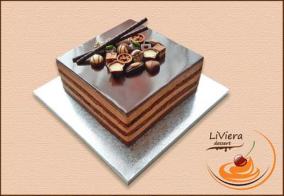 chocolate cake with pralines - Cake by LiViera