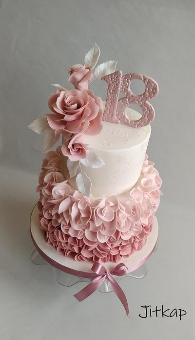 Romantic birthday cake - Cake by Jitkap