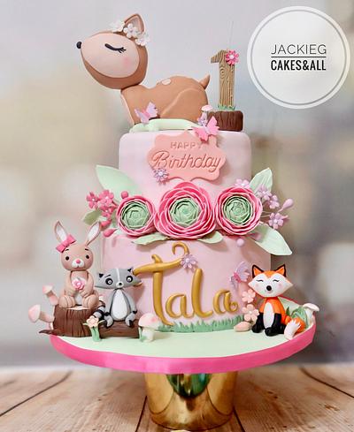 Woodland Theme Birthday Cake - Cake by Cakes Boulevard