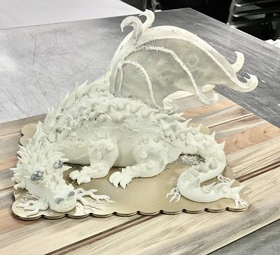 Behold a pale dragon  - Cake by Enchanted Bakes by Timothy 
