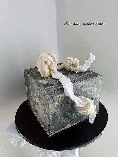 Hand made cake of  a human hand - Cake by Judit