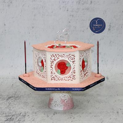 Royal Icing Panel Cake  - Cake by Priyanka Gupta