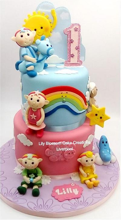 Cloudbabies 1st Birthday Cake - Cake by Lily Blossom Cake Creations