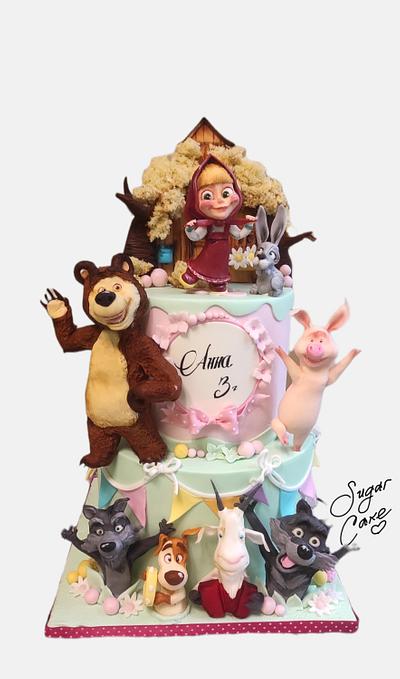 Masha and the bear cake - Cake by Tanya Shengarova