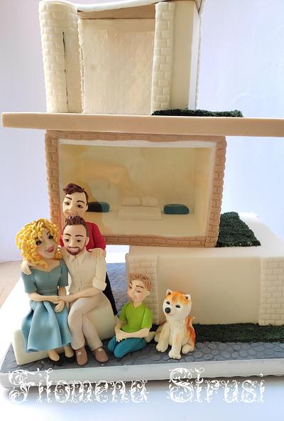 Modern house cake  - Cake by Filomena