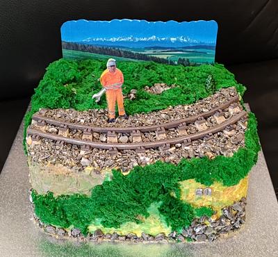 a cake for a railwayman - Cake by OSLAVKA