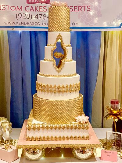 Lotus Wedding Cake - Cake by Kendra's Country Bakery
