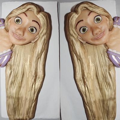 3D sculpted Disney princess Rapunzel cake - Cake by Edibleelegancecakeszim Youtuber