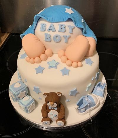 Baby shower cake - Cake by Squidge
