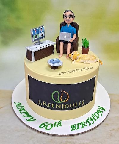 Customized cake for company CEO birthday - Cake by Sweet Mantra Homemade Customized Cakes Pune