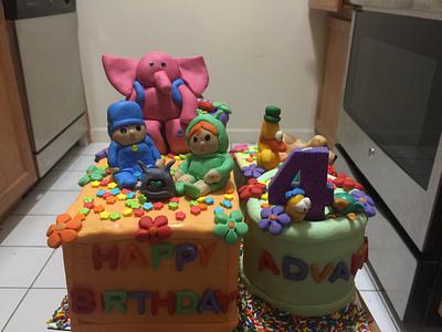 Pocoyo and Friends - Cake by vbliss26