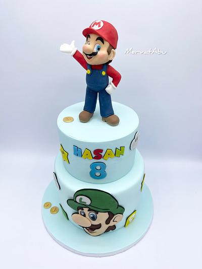 Super Mario cake  - Cake by Mervat Abu