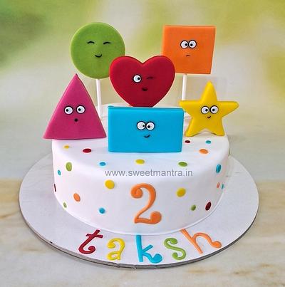 Shapes cake for kids birthday - Cake by Sweet Mantra Homemade Customized Cakes Pune