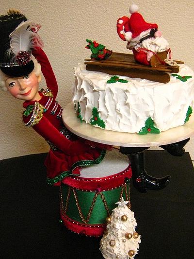 New Christmas cake plate - Cake by Cakeicer (Shirley)
