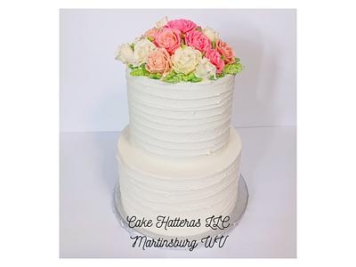 All buttercream wedding cake - Cake by Donna Tokazowski- Cake Hatteras, Martinsburg WV