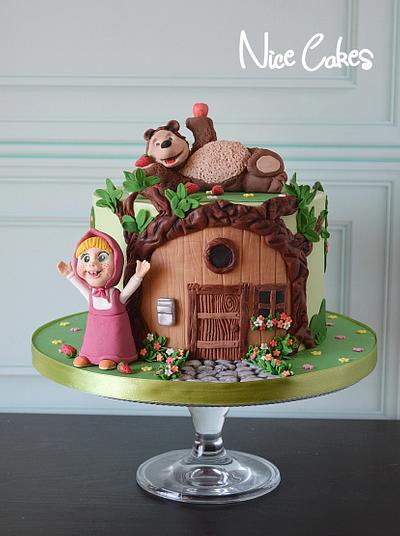 Masha and bear birthday cake - Cake by Paula Rebelo