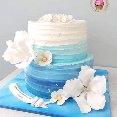 Ombre wave - Cake by Emily's Bakery