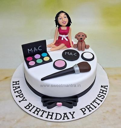 Customised cake for wife with pet dog - Cake by Sweet Mantra Homemade Customized Cakes Pune