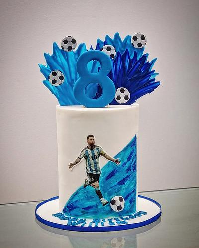 Soccer cake ⚽️  - Cake by The Custom Piece of Cake