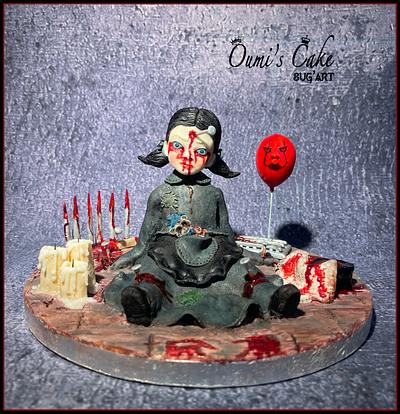 Creepy World- Cake Art Collaboration  - Cake by Cécile Fahs
