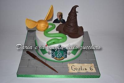 Harry Potter Slytherin cake - Cake by Daria Albanese