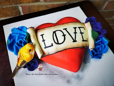 Valentine's Heart Cake - Cake by Maria's