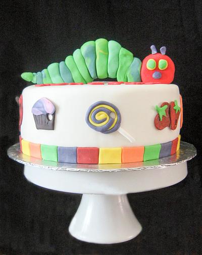 Hungry Caterpillar  - Cake by Anchored in Cake