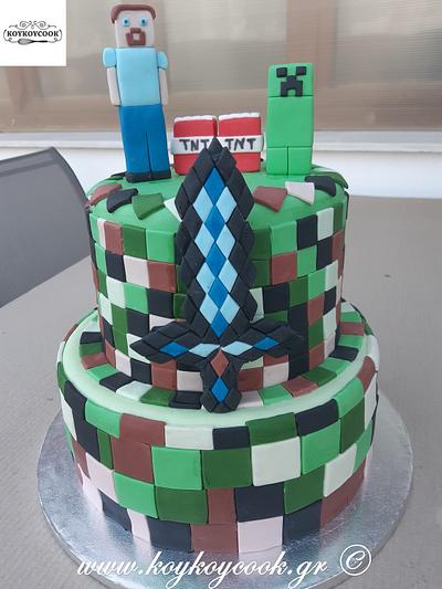 Minecraft Birthday Cake - Cake by Rena Kostoglou