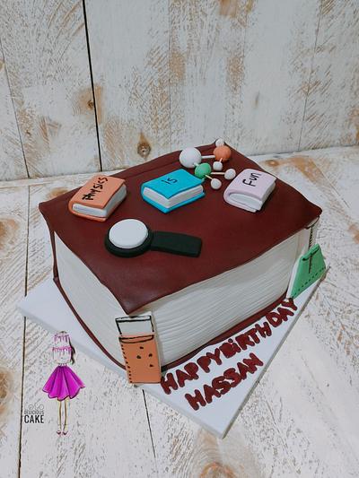 Physics book cake by lolodeliciouscake  - Cake by Lolodeliciouscake