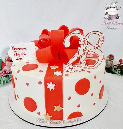 Present box cake  - Cake by Kristina Mineva