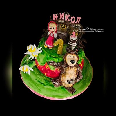 Masha and the bear - Cake by Desislavako
